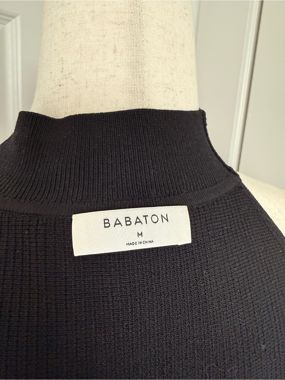 Aritzia Babaton Black Ribbed Halter Tank - Picture 5 of 6
